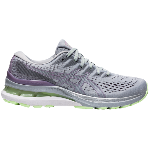 Women's Asics Gel-Kayano 28, Piedmont Grey/Soft Lavender, 5 B Medium